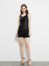 Glitz & Glam Sequin Party Tank Top