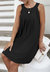 Halter Neck Pleated Shift Dress