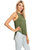 High Crewneck Casual Racerback Sleeveless Tank Top