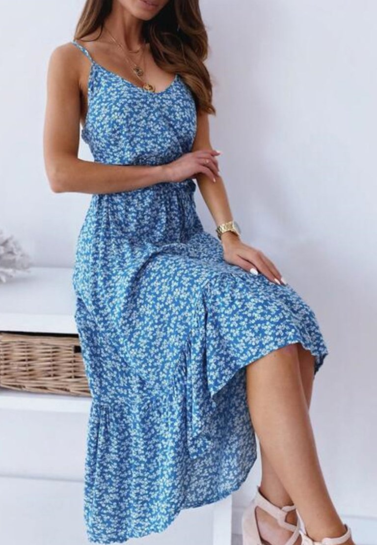 High Low Soft Daisy Dress