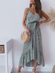 High Low Soft Daisy Dress