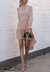 High Neck High Low Dress - Beige