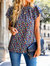 High Neck Tiered Sleeve Blouse