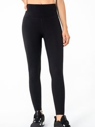 High Rise Contouring Full Length Leggings - Black