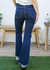 High Waist Distressed Slit Denim Jeans Long Pants With Pockets