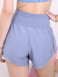 High Waist Double Layer Shorts