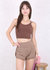 High Waist Double Layer Shorts