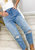 High Waist Ripped Boyfriend Jeans