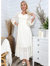 I Womens Lace Long Sleeve V Neck Fall Maxi Dress