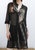 Junior Womens Black Sheer Chiffon Long Tunic Blouse Dress Shirt - Black