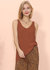 Knitted Light Tank - Brown