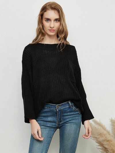 Anna-Kaci Knitted Turtleneck Sweater With Batwing Sleeves product