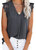 Lace Pleated Tank Blouse - Dark Charcoal