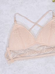 Lace Trim Strappy Bralette