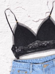 Lace Trim Strappy Bralette