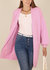 Long Sleeve Overcoat Sweater Open Front Cardi