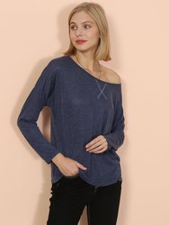 Lux Boatneck Long Sleeve Top