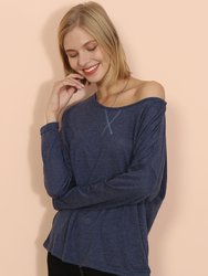 Lux Boatneck Long Sleeve Top