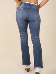 Middle Seam Multi-Button Jeans
