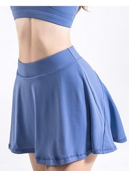 Mini Ruffled Flounce Lined Circle Tennis Skirt