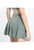 Mini Ruffled Flounce Lined Circle Tennis Skirt - Sage Green