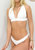 Minimal Triangle Bralette High Rise Bikini Set - White