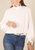 Mock Neck Long Sleeve Top - White