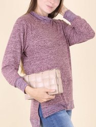 Mock Neck Two Tone Sweater