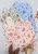 Multi-Floral Pattern Bishop Sleeve Blouse
