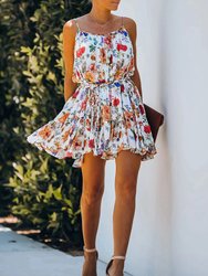 Multicolor Floral Print Summer Dress