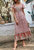 Multicolor Printed Bohemian Dress - Pink