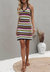 Multicolor Striped Knit Dress