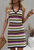 Multicolor Striped Knit Dress