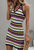Multicolor Striped Knit Dress