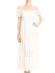 Off Shoulder Lace Maxi Dress