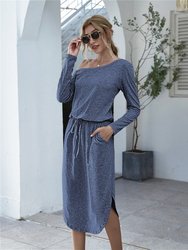 Off Shoulder Scoop Dress