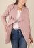 Open Front Wide Lapel Waterfall Relaxed Cardigan