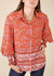 Oriental Floral Collared Shirt