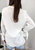 Pleated Split-Tie Sleeve Blouse