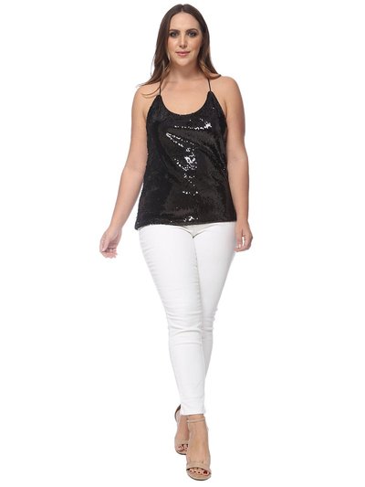 Anna-Kaci Plus Size Camisole Sequin Tank Top product