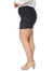 Plus Size Metallic Sequin Stretch Mini Skirt