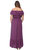 Plus Size Off Shoulder Ruffle Empire Maxi Dress