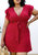 Plus Size Solid Color Swing Dress With Ruffle Sleeves