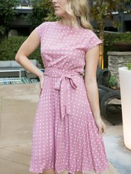 Polka Dot Cap Sleeve Dress