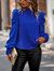 Puff Sleeve Back Tie Blouse