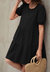 Puff Sleeve Tiered Shift Dress