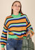 Round Neck Retro Striped Sweater