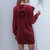 Ruffle Front Hoodie Dress