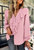 Ruffle Front Vintage Blouse - Pink