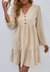 Ruffle Hem Long Sleeve Dress